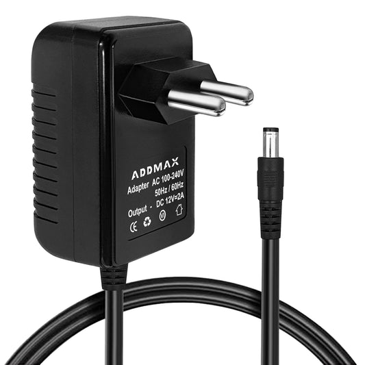 ADDMAX 12V 2 AMP DC Power Adapter Powers Supply (AC Input 100-240V Dc Output 12 Volt 2 Amps) CCTV Camera,SMPS for LCD Monitor