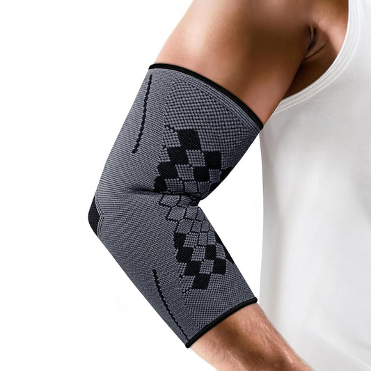 Addmax Elbow Support Brace for Pain Relief, Compression Sleeve for Tendonitis, Tennis, Volleyball, Cricket