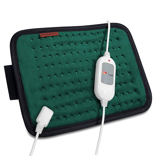 ADDMAX Electric Heating Pad - 3 Level Temperature Settings Heating Belt for Period Cramps (Dark Green) - Regular Size